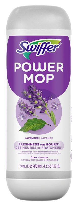 Swiffer PowerMop 84212 Floor Cleaning Solution, 25.3 fl-oz, Lavender