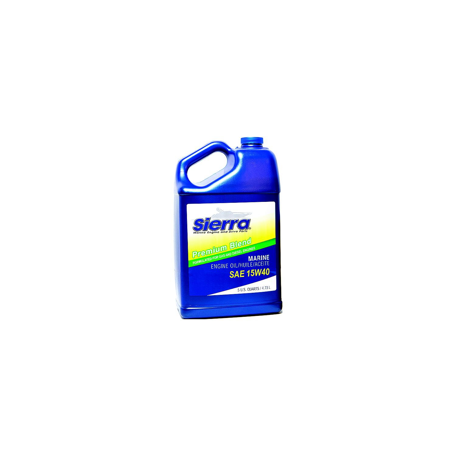 Sierra 95544 Premium Blend Heavy Duty Engine Oil 15W-40, 5 Qt., Pack of 4