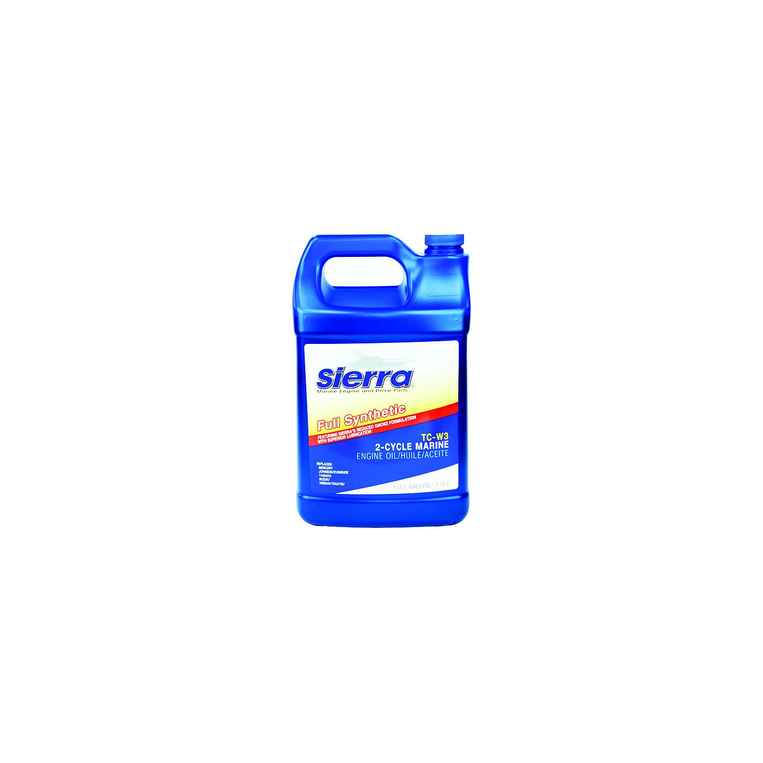 Sierra 95403 Fully Synthetic TC-W3 2-Stroke Outboard Oil, Gal., Pack of 6