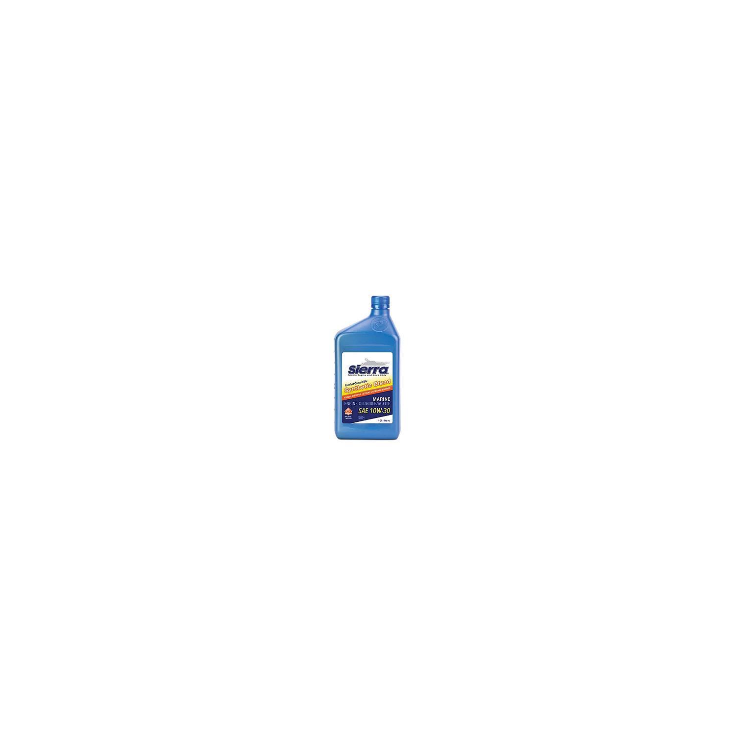 Sierra 9421CAT2 4-Stroke Synthetic Blend Catalyst Outboard Engine Oil, 10W30, Qt., Pack of 12