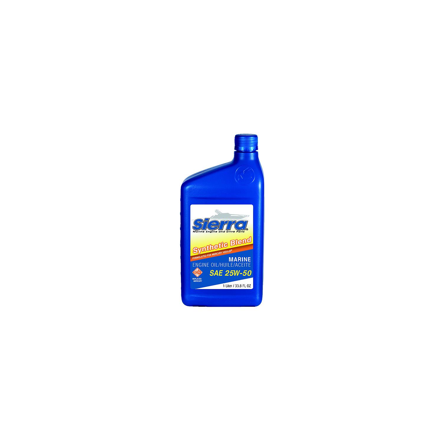 25W50 FCW 4-Cycle Outboard Synthetic Blend Oil, 1L, Pack of 12