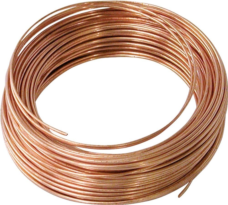 Hillman 50162 Utility Wire, 50 ft L, 20 ga Gauge, 10 lb Working Load, Copper
