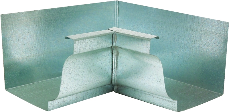 Amerimax 29201 Gutter Miter, 5 in Gutter, Steel, Metallic