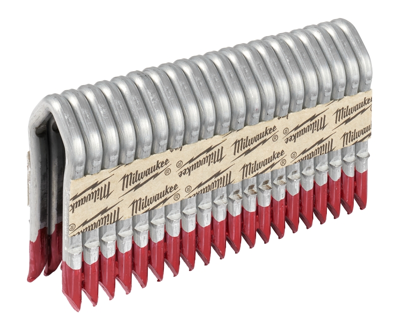 Milwaukee MPU134-960 Barbed Staple, 1-3/4 in, 3/4 in W Crown, 9 ga Gauge, Steel