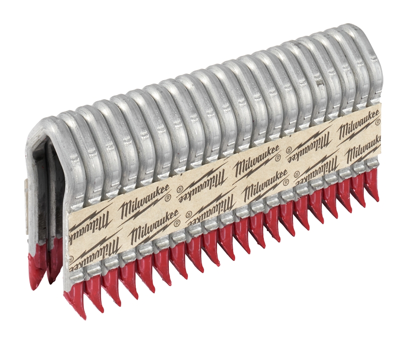 Milwaukee MPU112-960 Barbed Staple, 1-1/2 in, 3/4 in W Crown, 9 ga Gauge, Steel