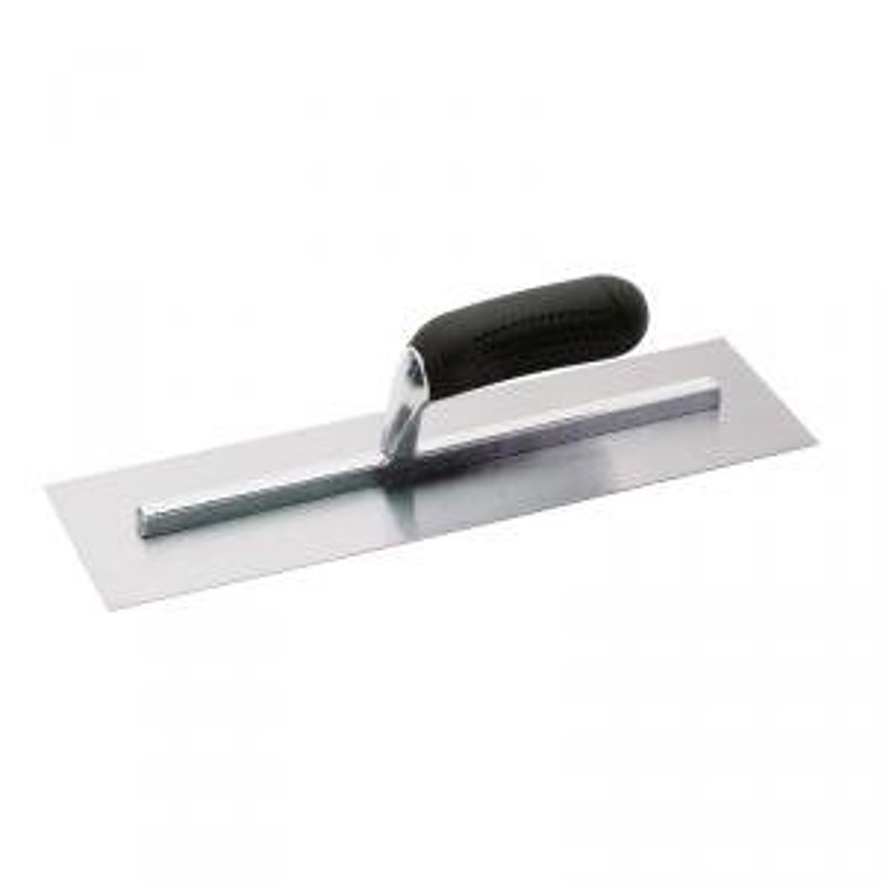 Hyde 18600 Finishing Trowel, 14 in L Blade, 4 in W Blade, Cast Aluminum/HCS Blade, Contoured, Ergonomic Handle