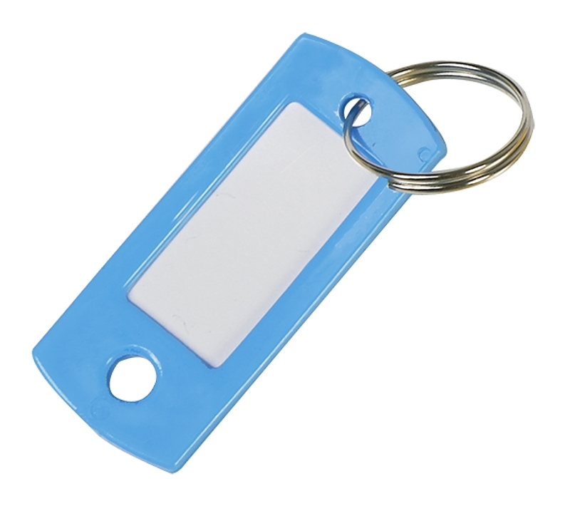 2GO KB138-200 Flexible Key ID Tag, Rectangular, Plastic, Assorted
