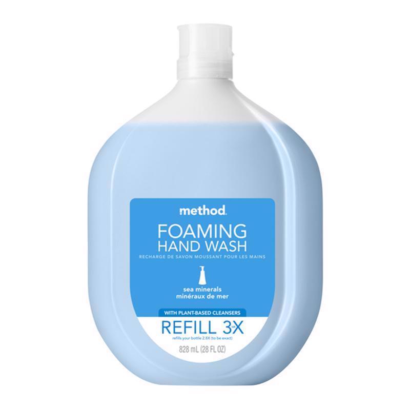 Method Sea Minerals Scent Foam Hand Soap Refill 28 oz, Pack of 4