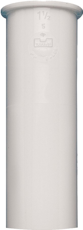 Plumb Pak PP10-4W Sink Tailpiece, 1-1/2 in, 4 in L, Direct, PVC, White