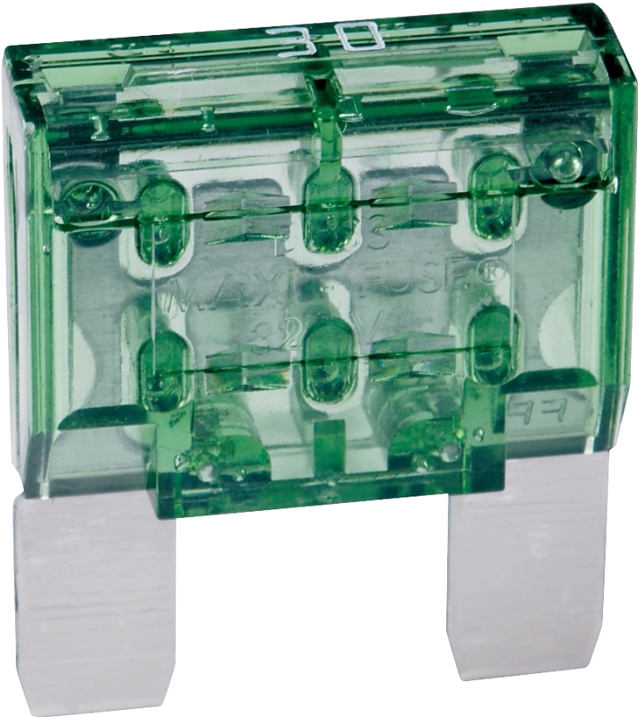 Bussmann MAXI Series BP/MAX-30-RP Automotive Fuse, Fast-Acting Fuse, MAX, 32 VDC, 30 A, 1 kA Interrupt