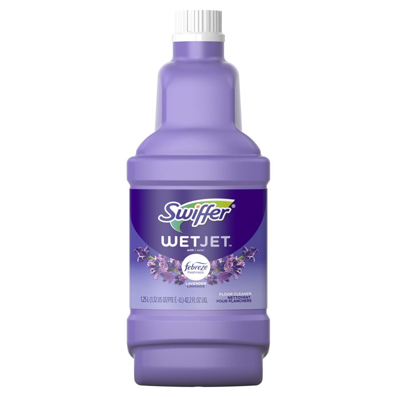 Swiffer WetJet Lavender Vanilla Scent Floor Cleaner Refill Liquid 422 oz Pack of 4