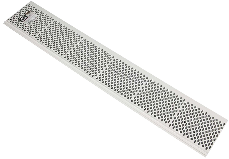 Amerimax 85370 Gutter Guard, 3 ft L, 2 in W, PVC, White, Snap-In Mounting, Pack of 75