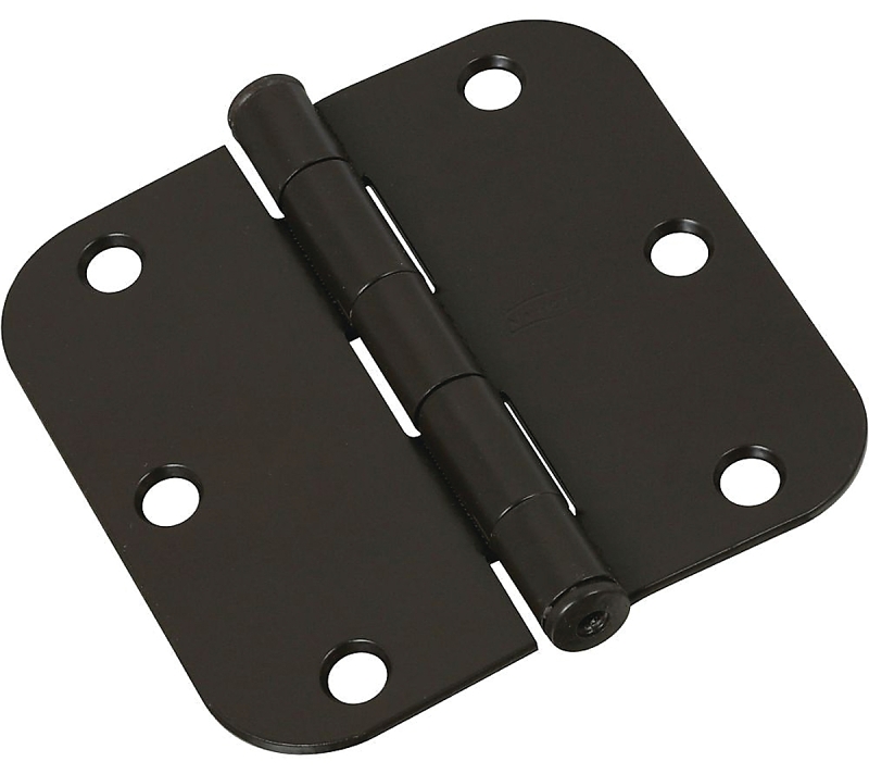 National Hardware N612-062 Door Hinge, Steel, Oil-Rubbed Bronze, Full-Mortise Mounting, 50 lb