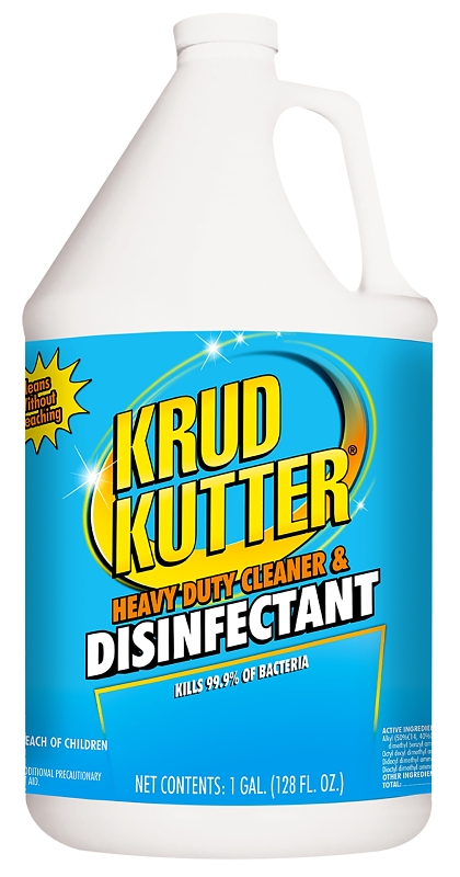Krud Kutter DH012 Heavy-Duty Cleaner and Disinfectant, 1 gal, Liquid, Clear