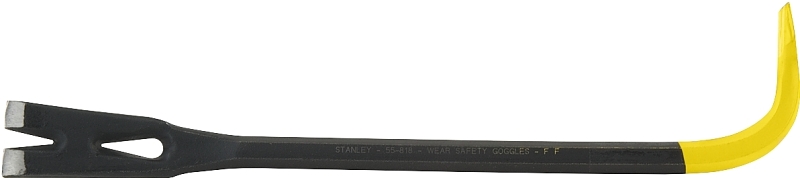 STANLEY 55-818 Ripping Chisel, 17 in L, Beveled/Slotted Tip, HCS, Yellow, 3/4 in Dia, 1 in W