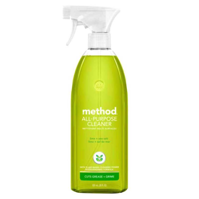 Method Lime and Sea Salt Scent All Purpose Cleaner Liquid 28 oz, Pack of 8