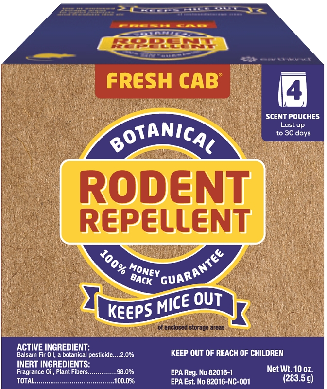 Fresh Cab FC4P36D12 Animal Repellent, Repels: Rodent