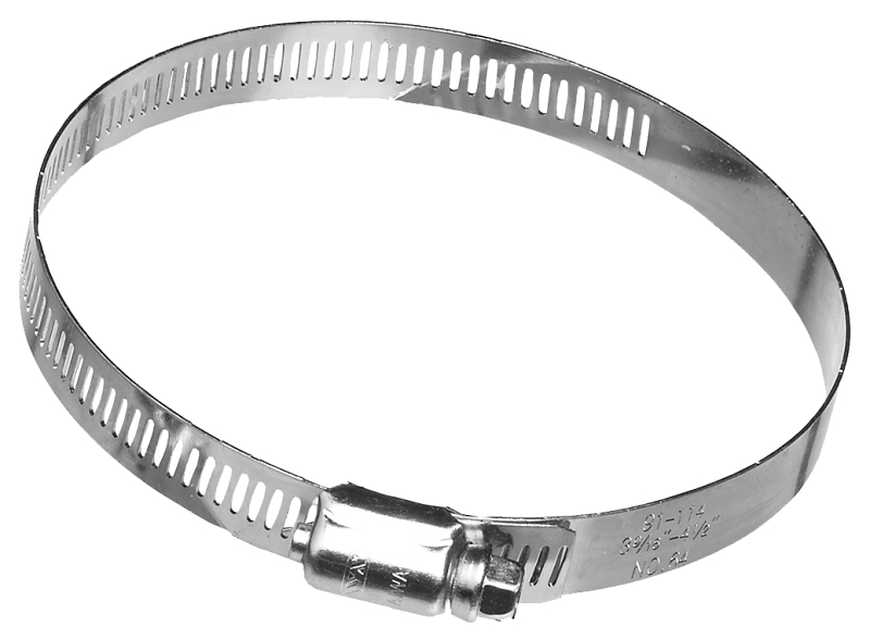 Dundas Jafine MC3ZW Worm Gear Clamp, 3 in Duct, Clamping Range: 3 in, Steel, Galvanized