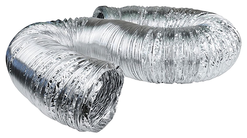 Dundas Jafine AF625ULPZW Flexible Duct, 6 in, 25 ft L, Aluminum, Silver