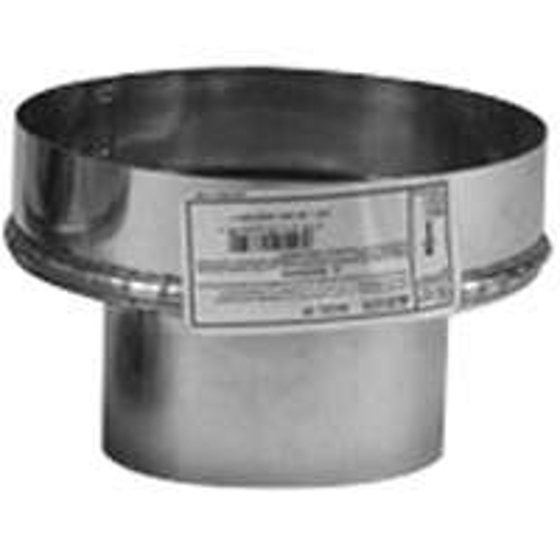 Selkirk 243246 Chimney Adapter, 3 in Connection, Stainless Steel, Galvanized