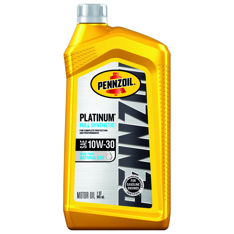 Pennzoil Platinum 10W-30 4-Cycle Synthetic Motor Oil 1 qt 1 pk, Pack of 6