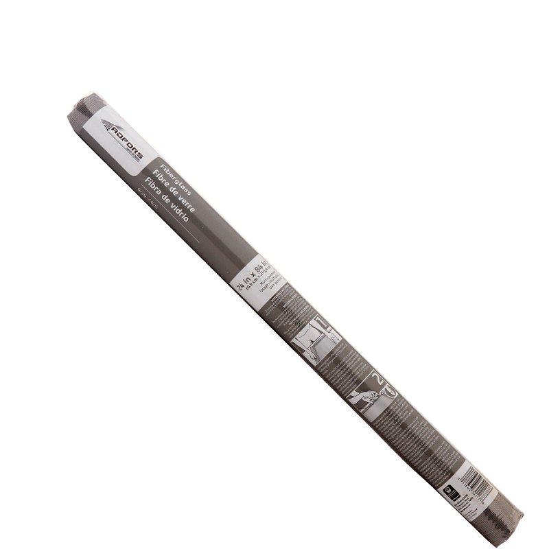 Adfors 30117 Insect Screen, 7 ft L, 24 in W, Fiberglass, Gray