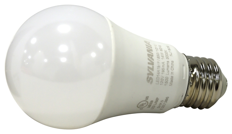 Sylvania 78103 LED Bulb, General-Purpose, A19 Lamp, 100 W Equivalent, E26 Medium Lamp Base, Frosted, Daylight Light
