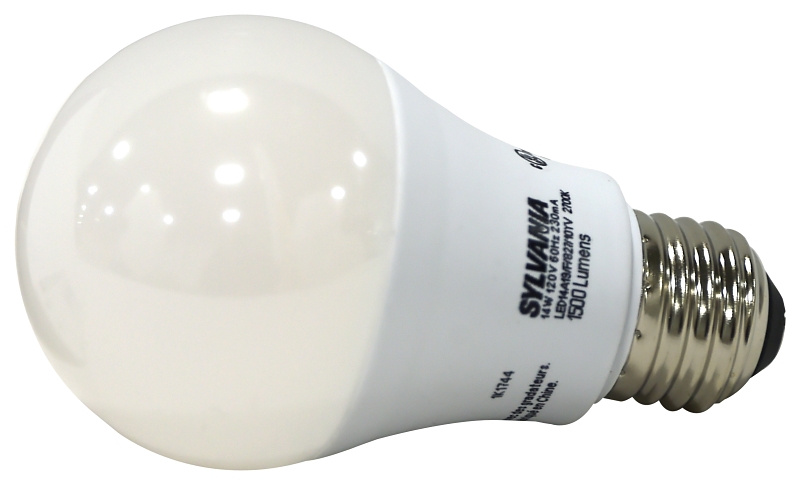 Sylvania 78101 LED Bulb, General-Purpose, A19 Lamp, 100 W Equivalent, E26 Medium Lamp Base, Frosted, Warm White Light