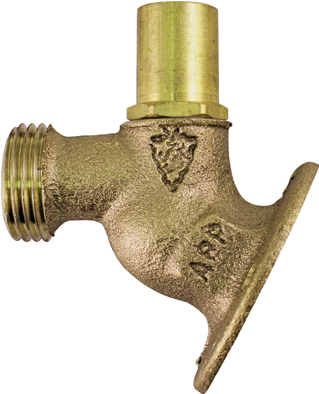 Arrowhead Brass 355LSLF Key Lockshield Sillcock, 3/4 in Connection, FIP x MHT, 8 to 9 gpm, 125 psi Pressure, Brass Body