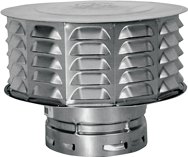 AmeriVent 3ECW Vent Cap, 3 in Connection, Snap-Lock, Aluminum
