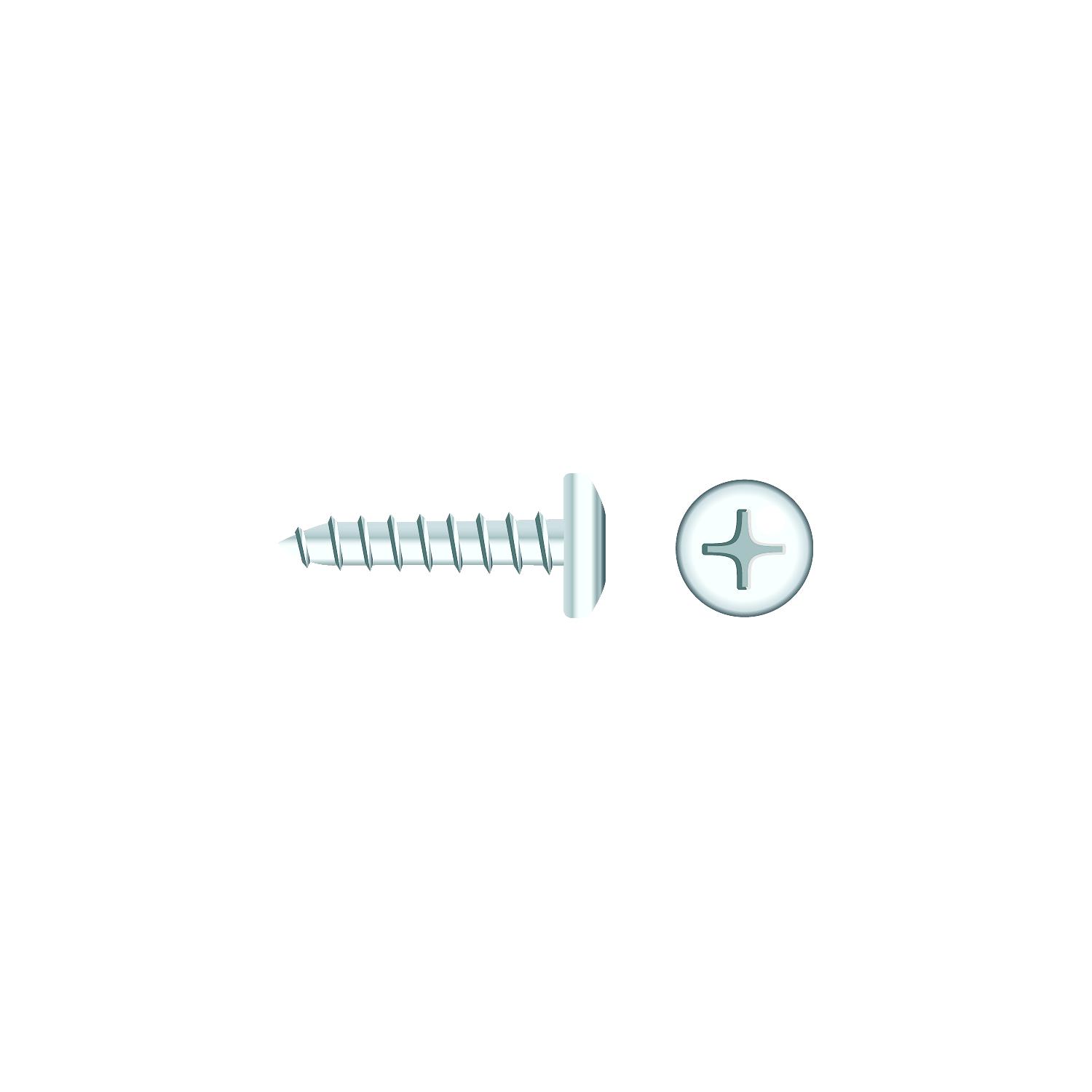 Seachoice 01760 Chrome Plated SS Phillips Tapping Screw - Pan Head, #6 x 1/2â³