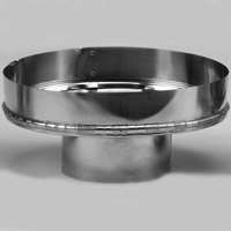 Selkirk 243248 Chimney Adapter, 3 in Connection, Stainless Steel, Galvanized, Male