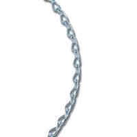Koch A17752 Jack Chain, #16, 20 ft L, Steel, Electro-Galvanized, 10 lb Working Load