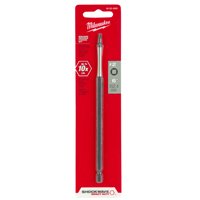 Milwaukee SHOCKWAVE 48-32-4805 Impact-Duty Power Screwdriver Bit, #2 Drive, Square Recess Drive, 1/4 in Shank, Hex Shank