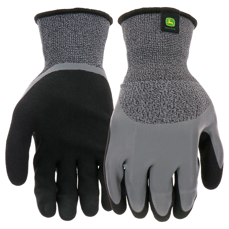 GLOVE LATEX DBL DIP PALM LARGE #VORG9069972, JD30500-L