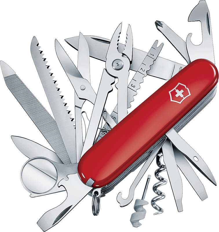 Victorinox 1.6795-X4 Pocket Knife, 34-Function, Stainless Steel, Red