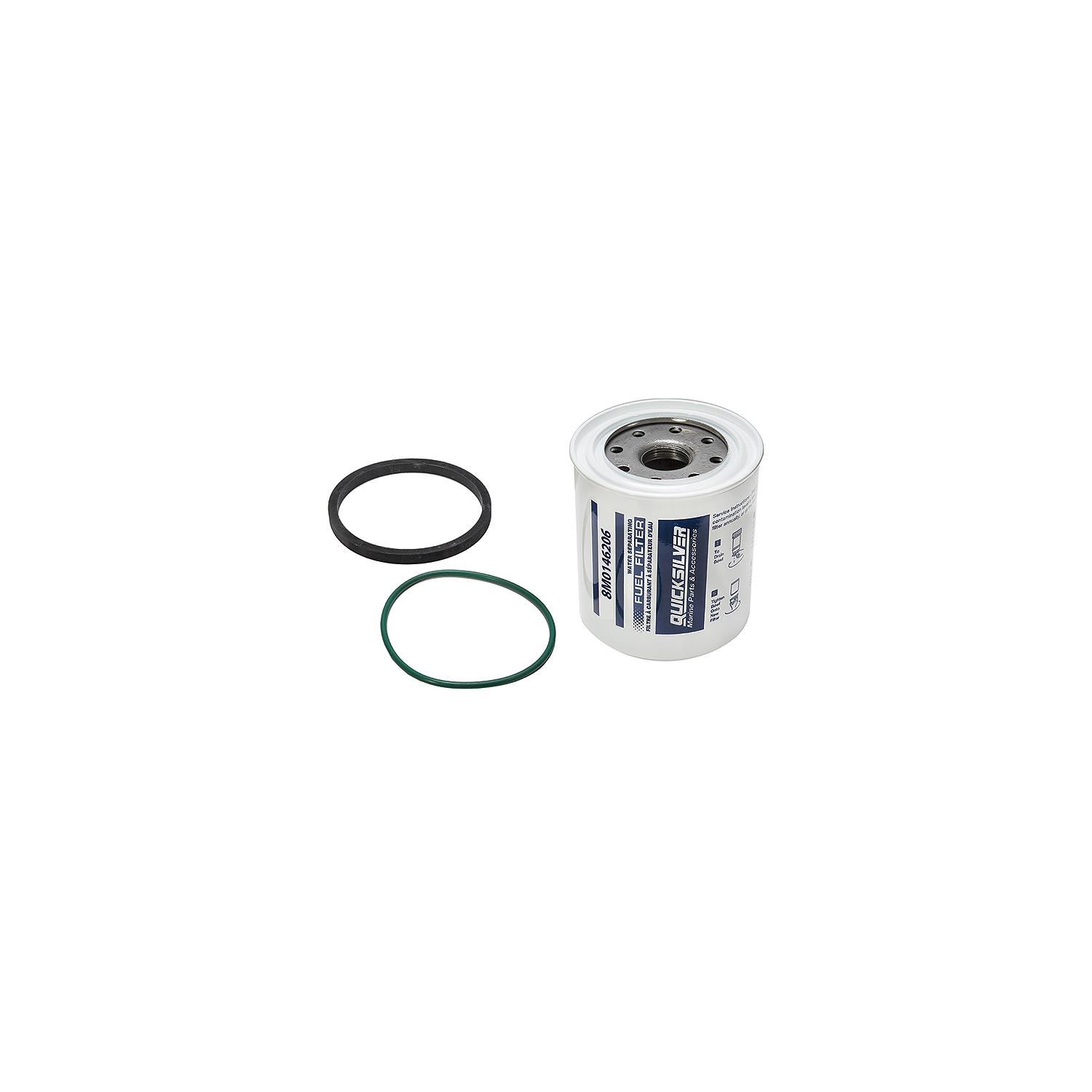 Quicksilver 35-8M0146206 Water Separating Fuel Filter Element w/o Bowl, Spin On