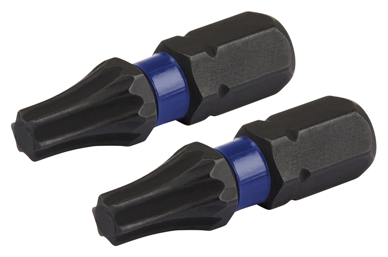 Irwin IWAF31TX252 Insert Bit, T25 Drive, Torx Drive, 1/4 in Shank, Hex Shank, 25 mm L, Steel