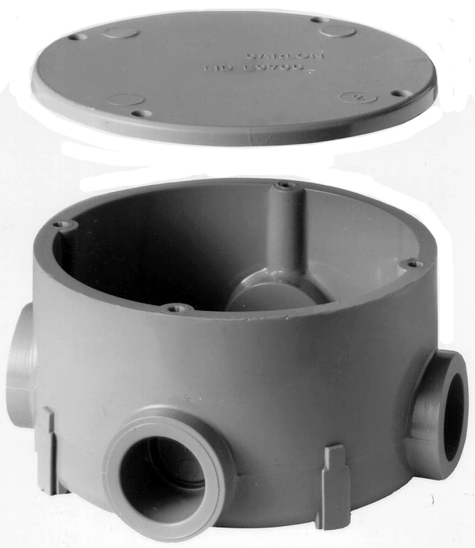 Carlon E970CD-CTN Type X Conduit Body with Cover, 1/2 in Hub, PVC, Gray