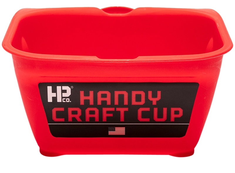 Handy Products 1100-CC Craft Cup, 8 oz Capacity, Red, Ergonomic Handle