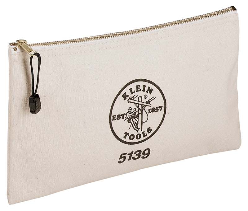 Klein Tools 5139 Tool Bag, 12-1/2 in W, 0.7 in D, 7 in H, Cordura Ballistic Nylon, Natural