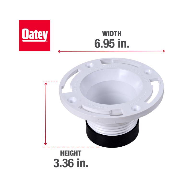 Oatey Twist-N-Set PVC Closet Flange, Pack of 2