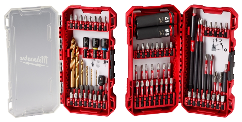 Milwaukee SHOCKWAVE Impact Duty Series 48 32 4098 Drill Drive and Fasten Set 75 Piece All Purpose Alloy Steel VORG2605467 48 32 4098