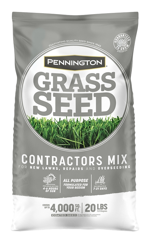 Pennington 100516637 Grass Seed, 20 lb, 4000 sq-ft Coverage Area