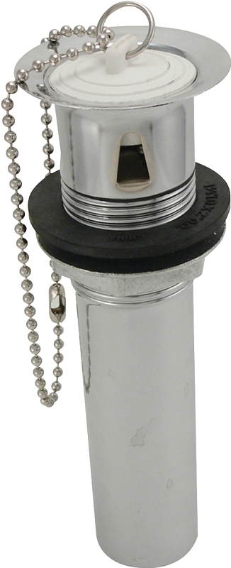 Plumb Pak PP3105PC Lavatory Plug, Pop-Out, Brass, Chrome-Plated, For: Plumb Pak Drainage Systems