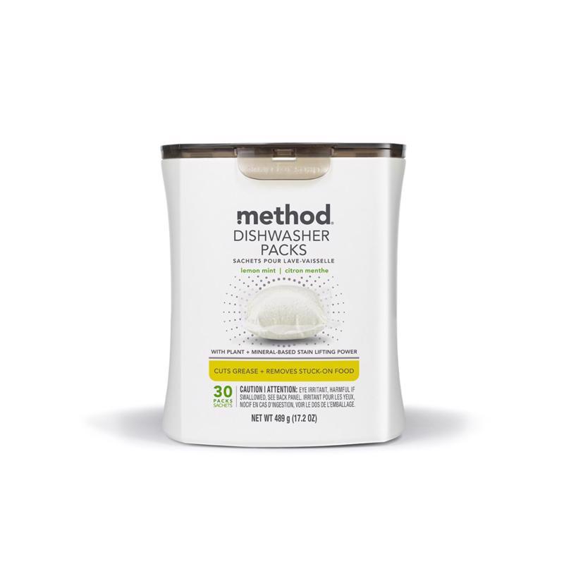 Method Lemon Mint Scent Pods Dishwasher Detergent 172 oz 30 pk