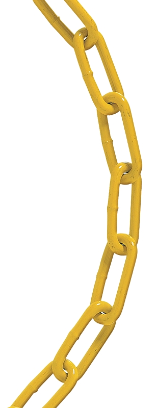 Baron 5454 Straight Link Chain, #2/0, 100 ft L, Nacm90 Grade, 520 lb Working Load, Powder-Coated/Yellow Chromate