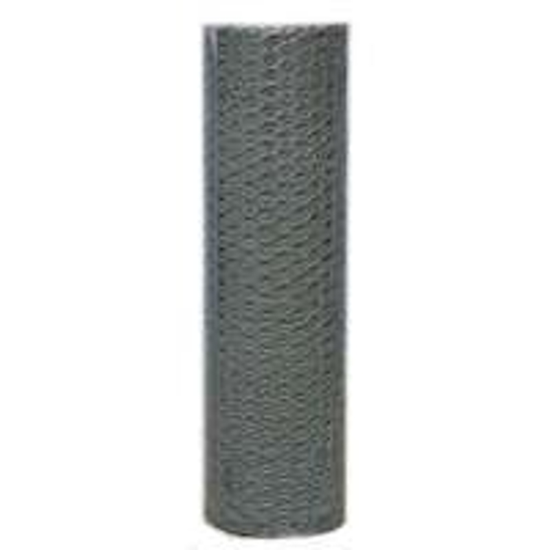 Jackson Wire 12 08 68 15 Avery Hex Netting, 150 ft L, 24 in W, 22 ga Gauge, Hexagonal Mesh, 1/2 in Mesh, Galvanized