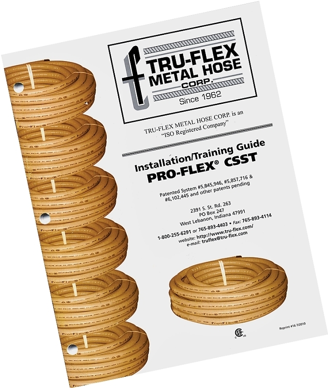 Pro-Flex PFIM-0001 Installation/Training Guide, CSST, 62-Page