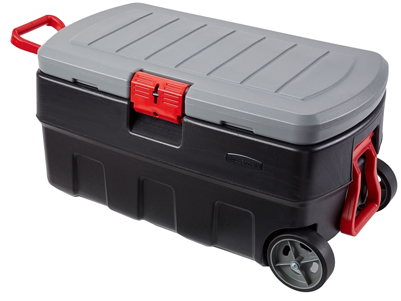 Rubbermaid RMAP350005 Lockable Storage Box, 35 gal Volume, HDPE  